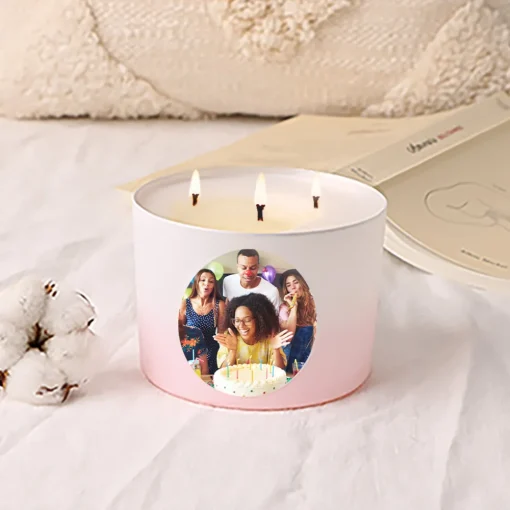 Grande bougie personnalisée - Photo|Cadeaux.com Online