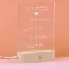 Lampe 3D personnalisée - Ligne de Vie|Cadeaux.com