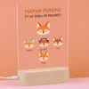 Lampe 3D personnalisée - Maman Renard et sa meute|Cadeaux.com Clearance