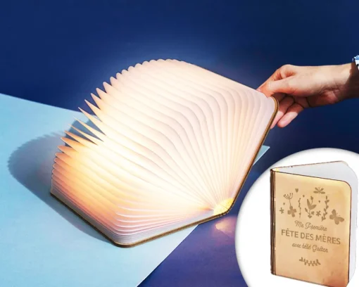 Lampe livre lumineux personnalisé - Première Fête des Mères|Cadeaux.com