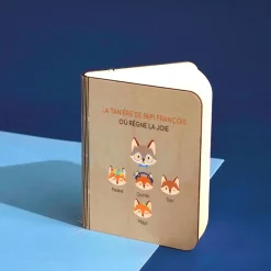Lampe livre lumineux personnalisable - Papi Renard|Cadeaux.com Outlet