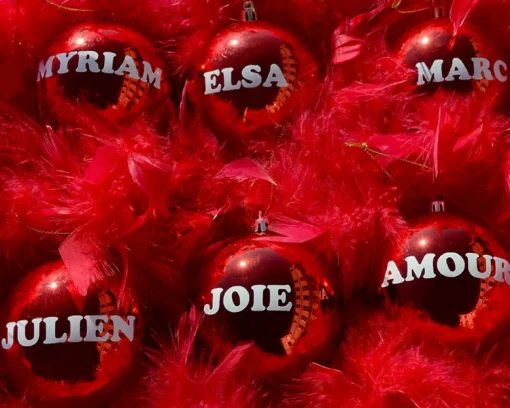 Les six boules de Noël personnalisées|Cadeaux.com New