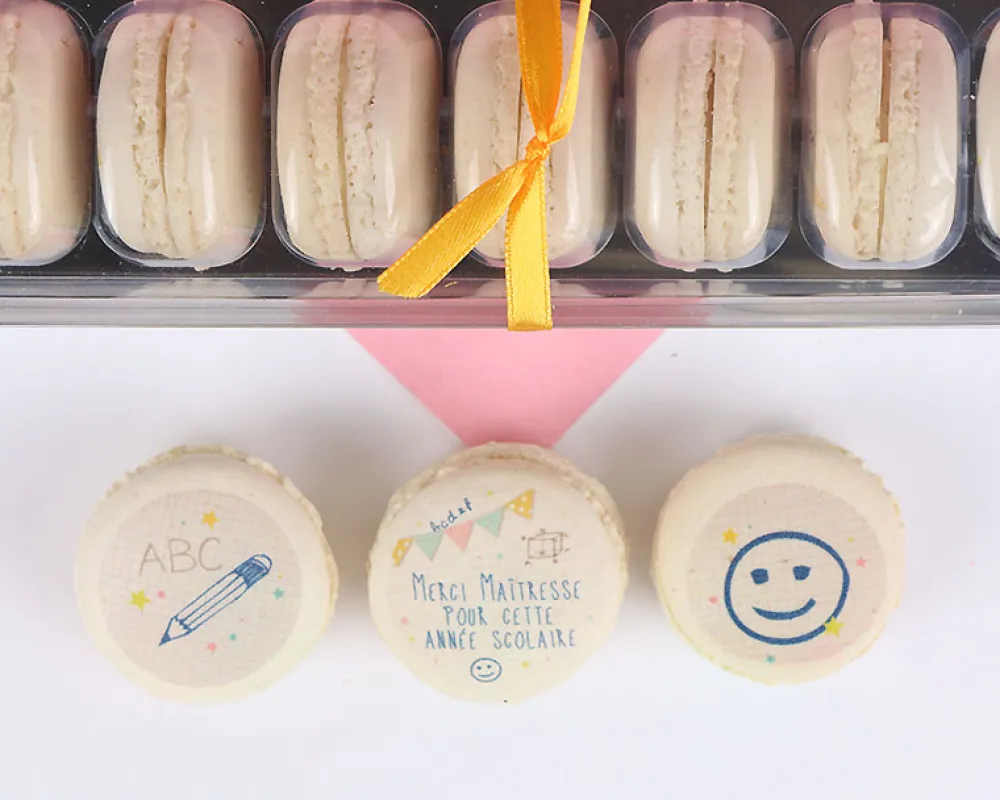 Macarons Personnalisables - Merci Maîtresse, Maître et ATSEM|Cadeaux.com Outlet