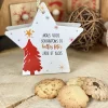 Marque place personnalisable et biscuits - Etoile de Noël|Cadeaux.com Clearance