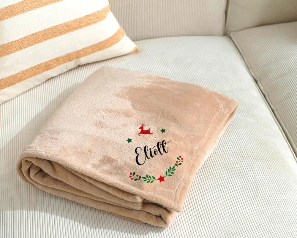 Maxi plaid doux personnalisable - Noël|Cadeaux.com Clearance