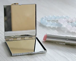 Miroir de sac Fleurs|Cadeaux.com Sale