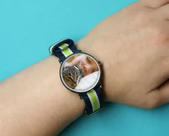 Montre bleu vert Photo|Cadeaux.com Best