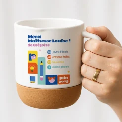 Mug en liège personnalisé - Bilan de l'année|Cadeaux.com Online