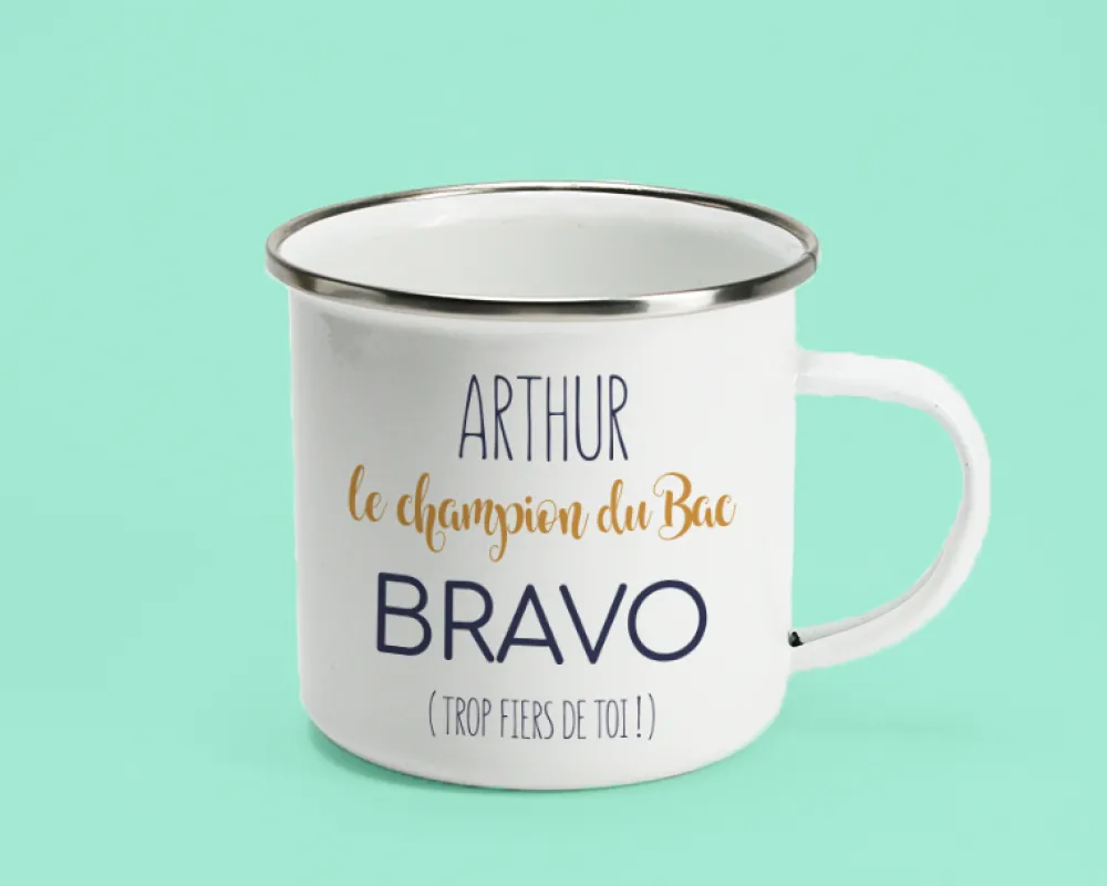 Mug émaillé personnalisé - Diplômé(e)|Cadeaux.com Clearance