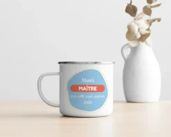 Mug émaillé personnalisé - L'Ecole est Finie|Cadeaux.com Sale