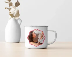 Mug émaillé personnalisé photo - Nounou|Cadeaux.com Hot
