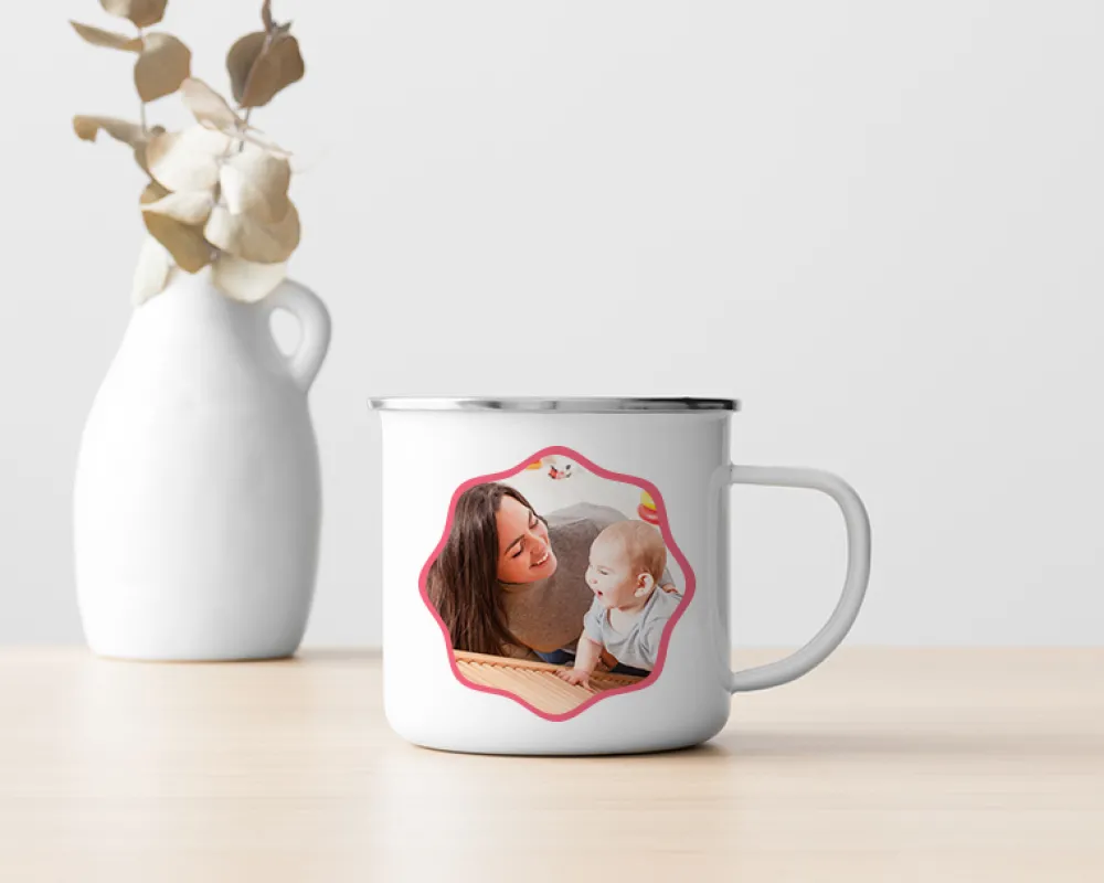 Mug émaillé personnalisé photo - Nounou|Cadeaux.com Hot