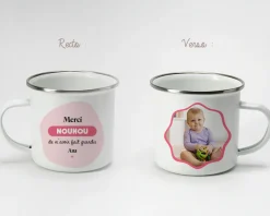 Mug émaillé personnalisé photo - Nounou|Cadeaux.com Hot