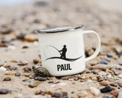 Mug émaillé personnalisé prénom - Pêcheur|Cadeaux.com Discount