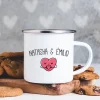 Mug émaillé personnalisé prénoms couple - Coeur|Cadeaux.com Best