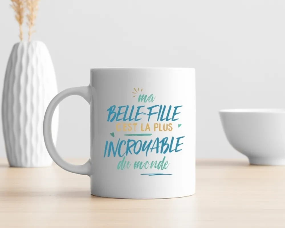 Mug personnalisé : Belle-Fille la plus...|Cadeaux.com Discount