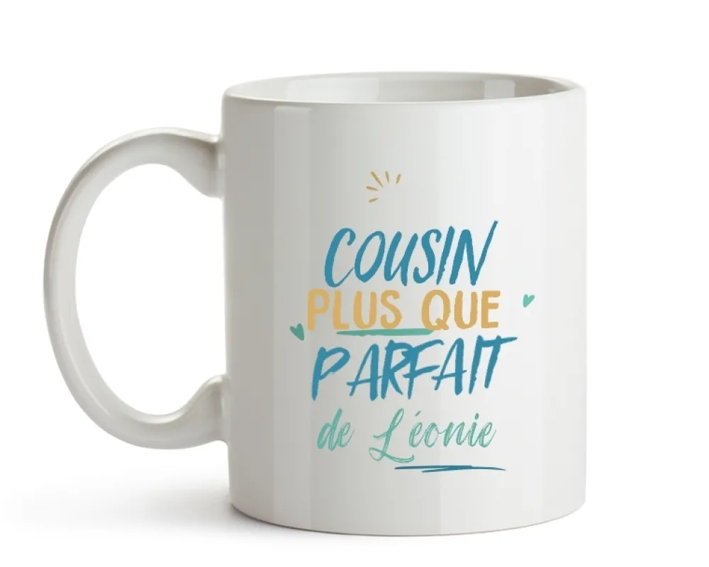 Mug personnalisé : Cousin le plus...|Cadeaux.com Best