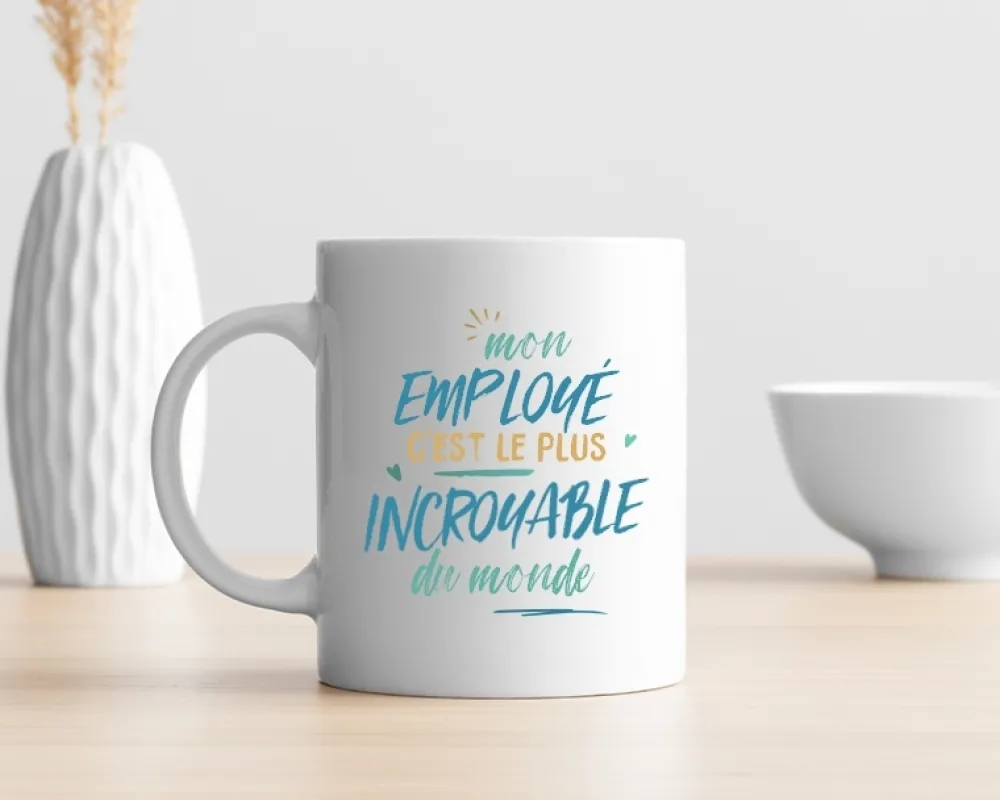 Mug personnalisé : Employé le plus...|Cadeaux.com New