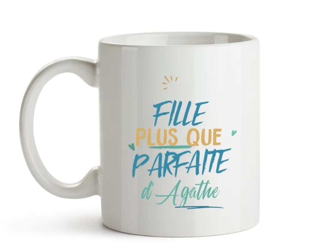 Mug personnalisé : Fille la plus...|Cadeaux.com New