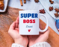 Mug personnalisé - Super Boss|Cadeaux.com