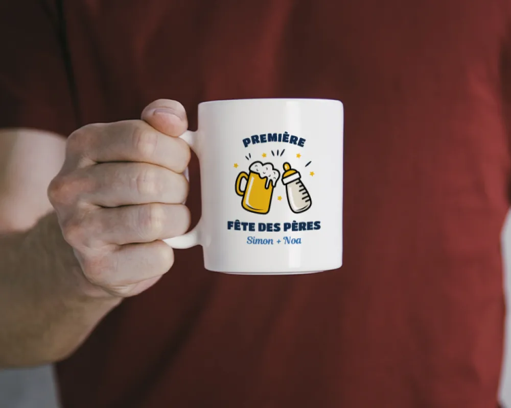 Mug personnalisé jeune papa - Chacun son biberon|Cadeaux.com Clearance