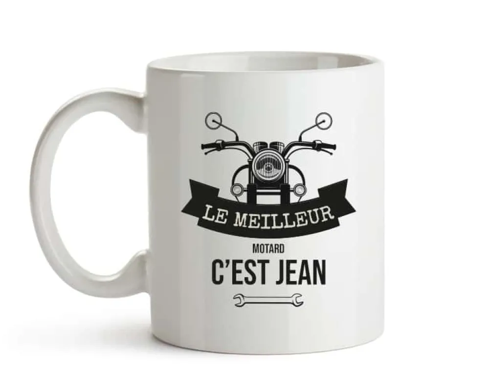Mug personnalisé prénom - Motard|Cadeaux.com Online
