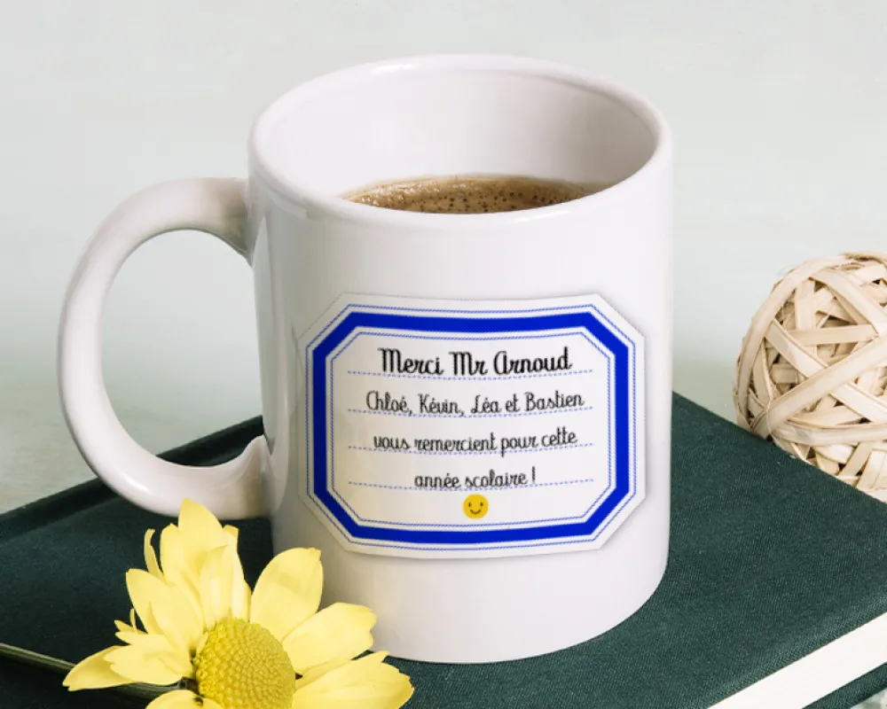 Mug personnalisé remerciements - Maîtresse, Maître et ATSEM|Cadeaux.com New