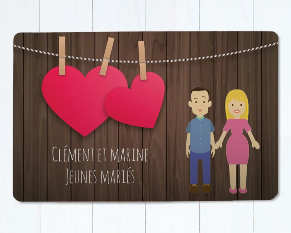 Paillasson personnalisé - Couple Family Circus|Cadeaux.com Discount