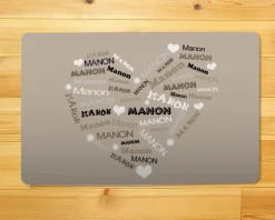 Paillasson personnalisé - Coeur Famille|Cadeaux.com Online