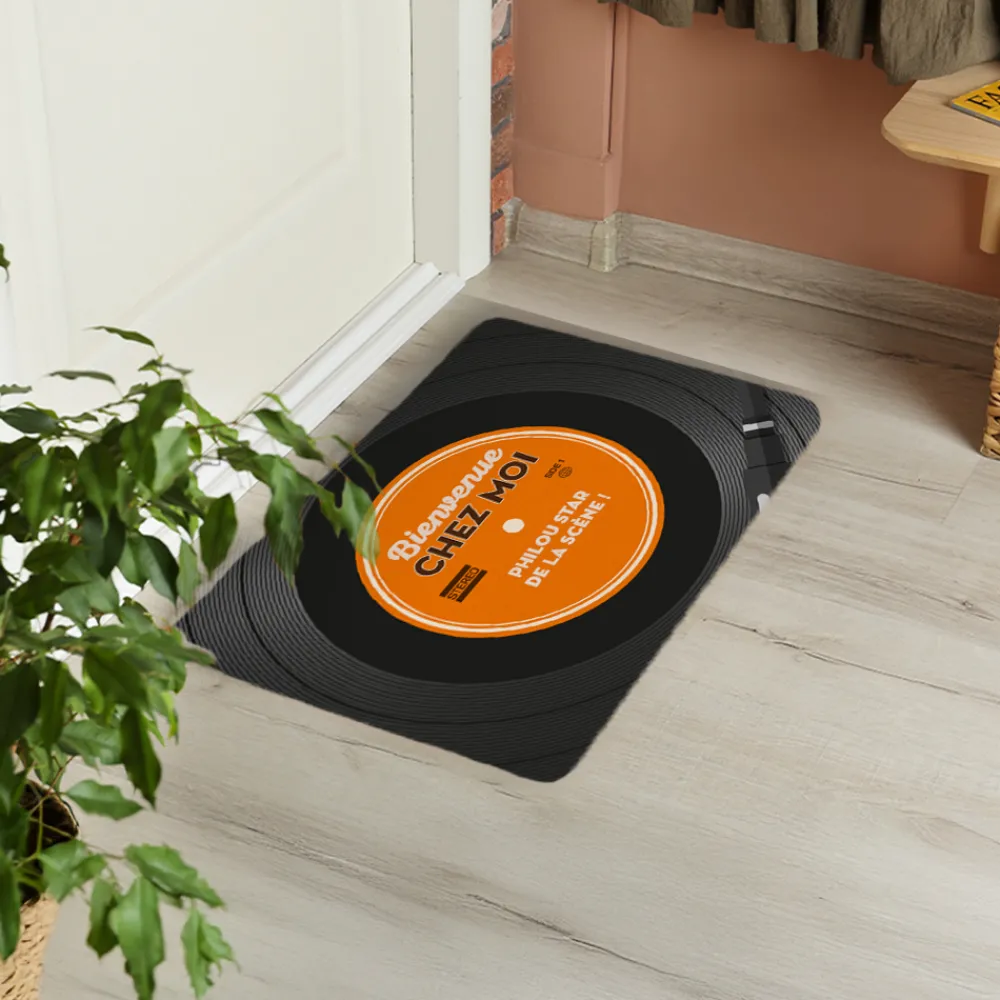 Paillasson personnalisé - Retro Vinyle|Cadeaux.com Discount