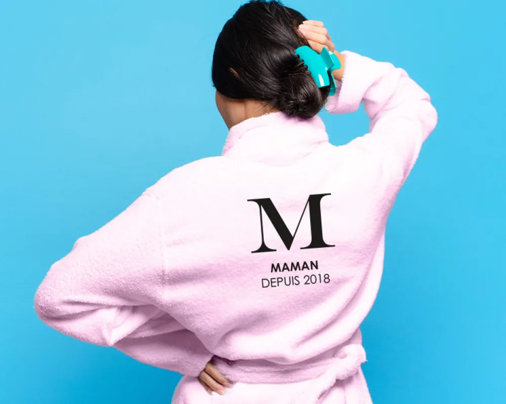 Peignoir personnalisé - Monogramme|Cadeaux.com Discount