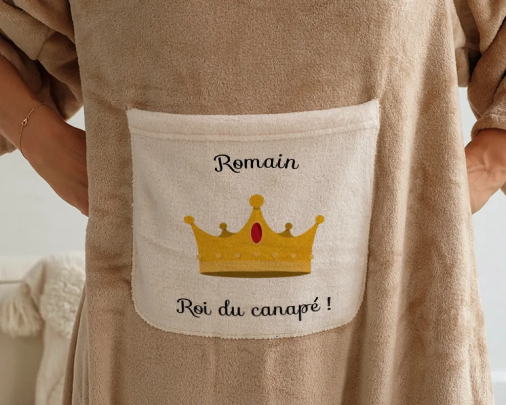 Plaid à manches personnalisé - Reine et Roi|Cadeaux.com Clearance