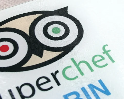 Planche à découper en verre personnalisée - Super Chef|Cadeaux.com Clearance