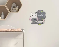 Plaque décorative Personnalisable - Chouette|Cadeaux.com New