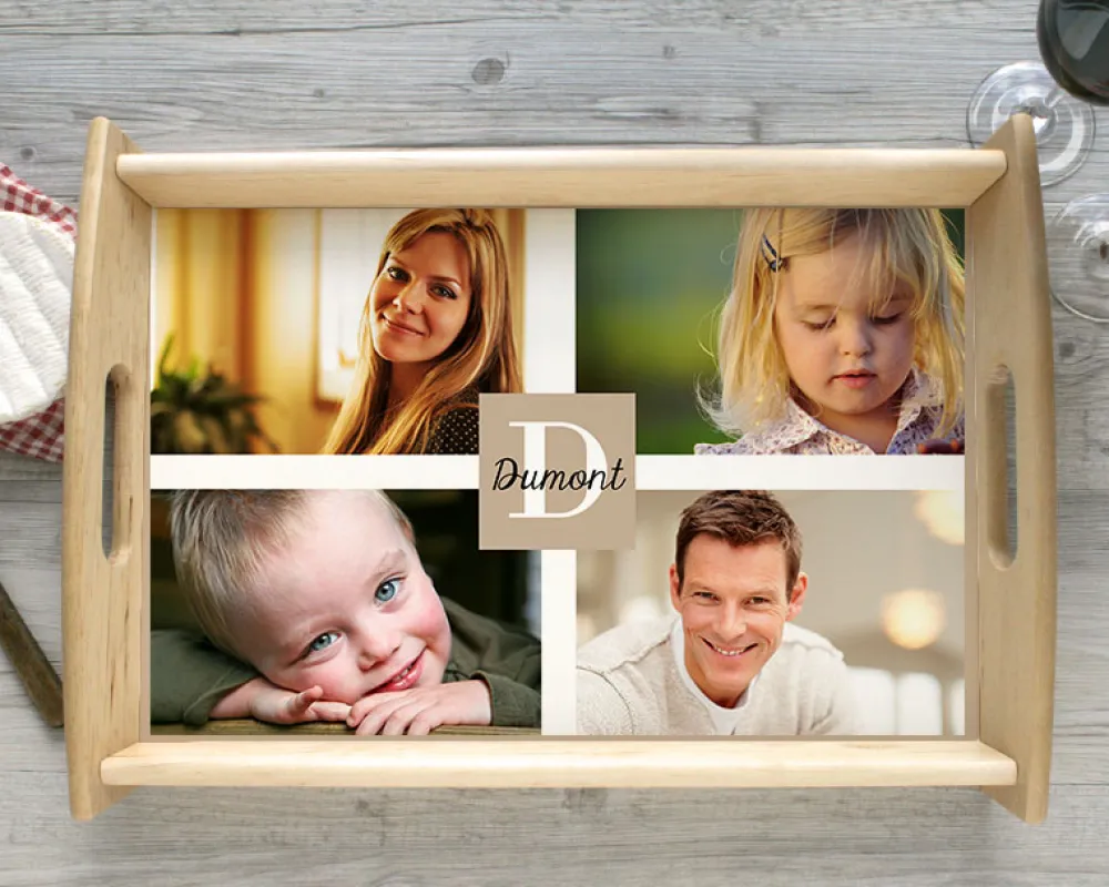 Plateau Multi-Photos Famille|Cadeaux.com Hot
