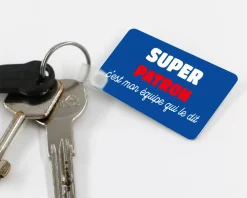 Porte-clé personnalisé - Super Patron|Cadeaux.com Best