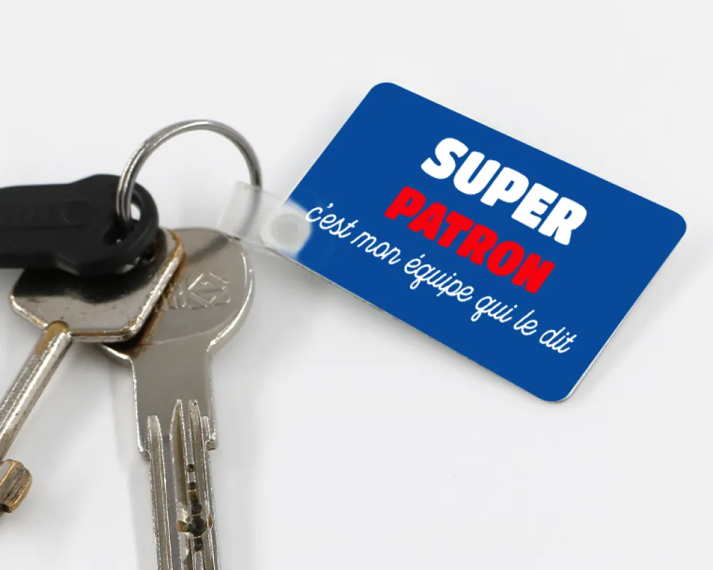 Porte-clé personnalisé - Super Patron|Cadeaux.com Best