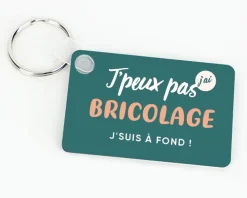 Porte-clef personnalisable - J'peux pas j'ai bricolage|Cadeaux.com Outlet