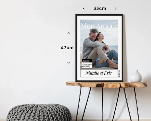 Poster photo personnalisé - Fausse Une de Magazine Couple|Cadeaux.com Sale