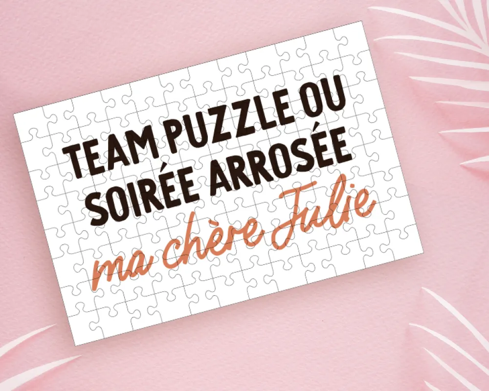Puzzle personnalisé message - 96 pièces|Cadeaux.com