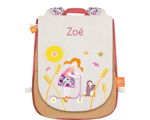 Sac à dos pour enfant personnalisé - La fille et la trottinette|Cadeaux.com Clearance