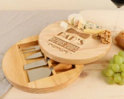 Set à fromage personnalisé en bois - Meilleur Grand-Père|Cadeaux.com Hot