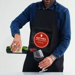 Tablier noir personnalisé - Chef étoilé|Cadeaux.com Outlet
