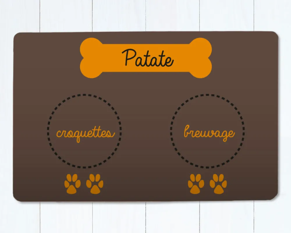 Tapis de gamelle pour chien|Cadeaux.com Sale