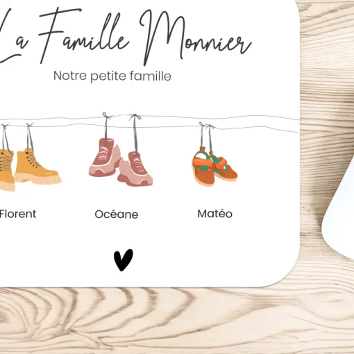 Tapis de souris personnalisé - Famille Chaussures|Cadeaux.com Online
