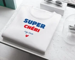 Tee shirt personnalisé homme - Super Chéri|Cadeaux.com Discount