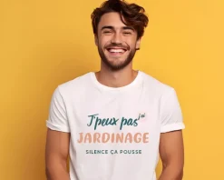Tee shirt personnalisé homme - J'peux pas j'ai jardinage|Cadeaux.com