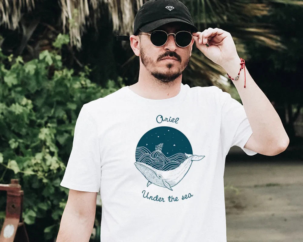 Tee shirt personnalisé homme - Baleine|Cadeaux.com Online