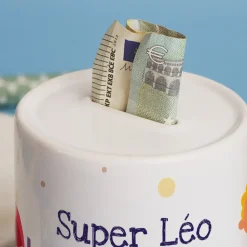 Tirelire personnalisable - Super-héros|Cadeaux.com