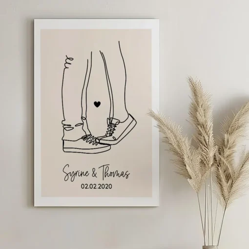Toile canva personnalisable - Dessin au trait|Cadeaux.com Outlet